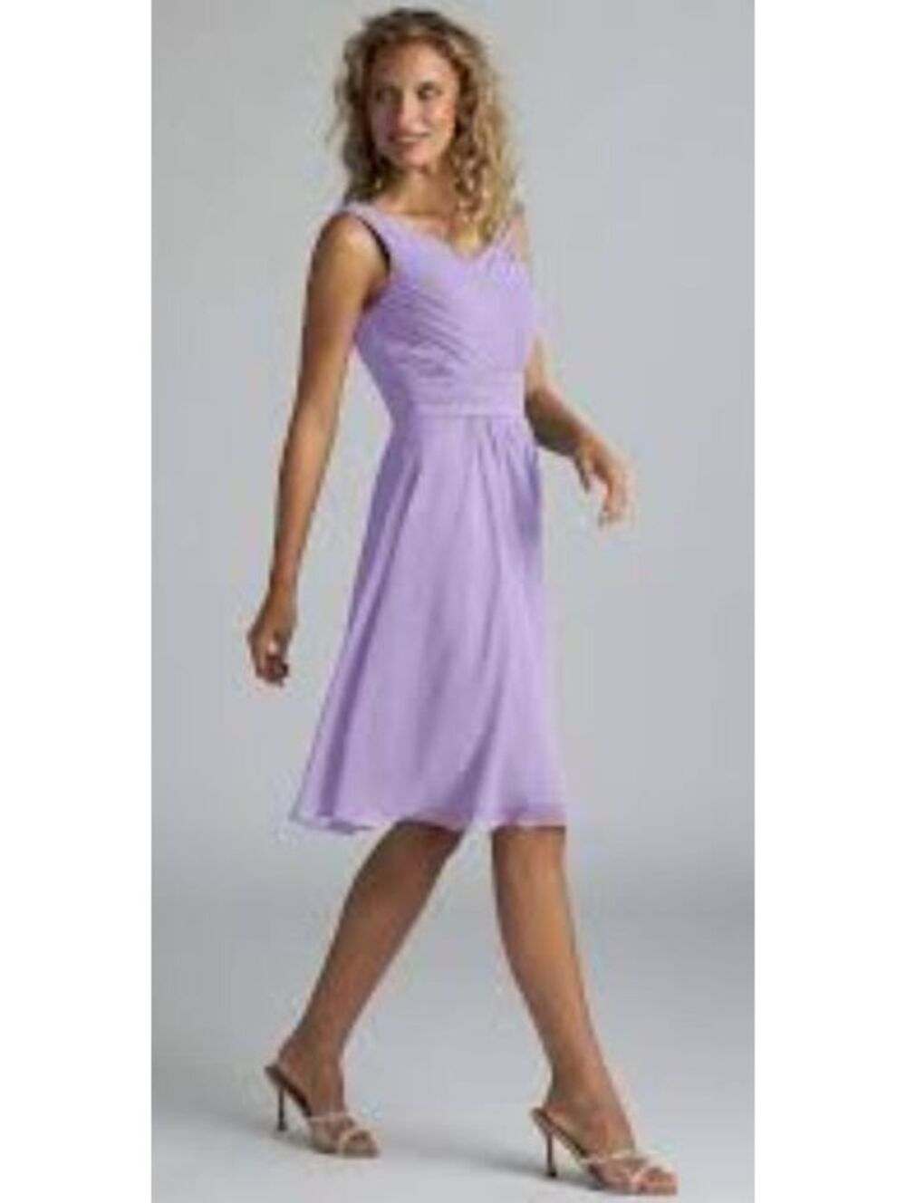 Size 6 - AZAZIE Grace Lilac Chiffon Dress